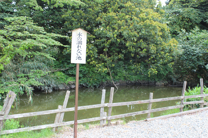 水の涸れない池