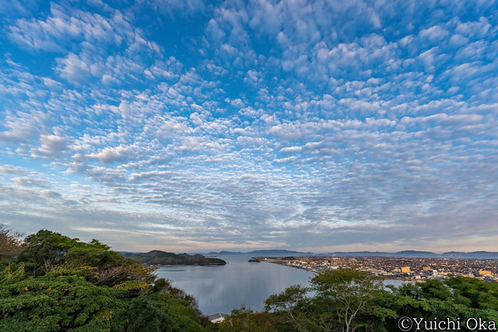 秋の空　中海