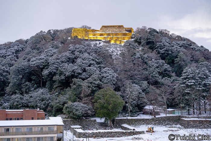 雪景色ライトアップ