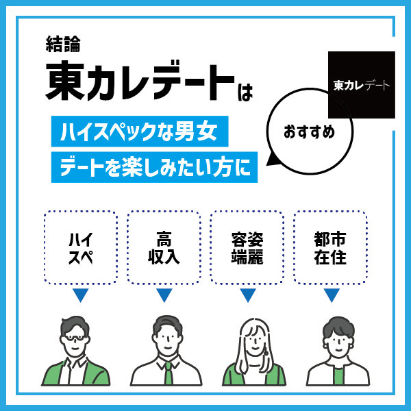 【結論】東カレデートはハイスペックな男女とデートを楽しみたい方におすすめ！