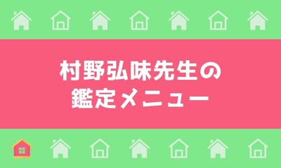 村野弘味先生の鑑定メニュー